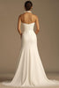 Load image into Gallery viewer, White Halter A Line Satin Long Rehearsal Dinner Dress