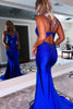 Load image into Gallery viewer, Royal Blue Beading Mermaid Prom Dress