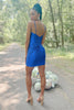 Load image into Gallery viewer, Simple Green Spaghetti Straps Corset Satin Short Homecoming Dress