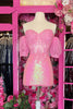 Load image into Gallery viewer, Sparkly Pink Sweetheart Corset Sequined Homecoming Dress with Lace