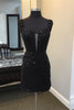 Load image into Gallery viewer, Sparkly Black Off The Shoulder Sequined Homecoming Dress with Fringen