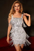 Load image into Gallery viewer, Sparkly Golden A-Line Sequined Short Homecoming Dress with Fringes