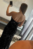 Load image into Gallery viewer, Mermaid Sparkly Black Sequin Long Prom Dress