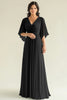 Load image into Gallery viewer, Agave V-Neck A Line Pleated Mother of the Bride Dress