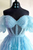 Load image into Gallery viewer, Royal Blue A-Line Corset Tulle Short Homecoming Dress
