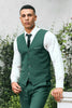 Load image into Gallery viewer, Dark Green Shawl Lapel One Button 3 Piece Prom Suits