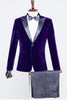 Load image into Gallery viewer, Black Velvet Men&#39;s Prom Blazer for Party