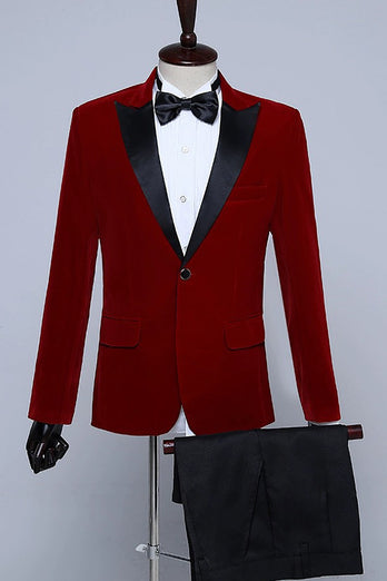 Black Velvet Men's Prom Blazer for Party