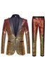 Load image into Gallery viewer, Sparkly Purple Men&#39;s 2 Piece Peak Lapel Homecoming Suits