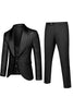 Load image into Gallery viewer, White Jacquard Men&#39;s 3 Pieces Prom Suits