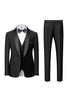 Load image into Gallery viewer, Grey Shawl Lapel Men&#39;s 3 Pieces Suits