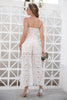 Load image into Gallery viewer, White Lace Engagement Party Jumpsuits