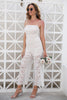 Load image into Gallery viewer, White Lace Engagement Party Jumpsuits