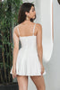 Load image into Gallery viewer, White A-Line Spaghetti Straps Short Graduation Dress