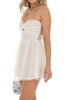 Load image into Gallery viewer, White Spaghetti Straps Graduation Dress