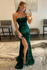 Load image into Gallery viewer, Mermaid Sparkly Black Sequin Long Prom Dress