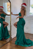 Load image into Gallery viewer, Sage Mermaid Sweetheart Long Prom Dress with Slit