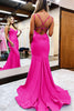 Load image into Gallery viewer, Black Spaghetti Straps Simple Mermaid Prom Dress