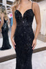 Load image into Gallery viewer, Dark Green Sparkly Sequins Sheath Long Prom Dress