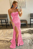 Load image into Gallery viewer, Mermaid Sparkly Black Sequin Long Prom Dress