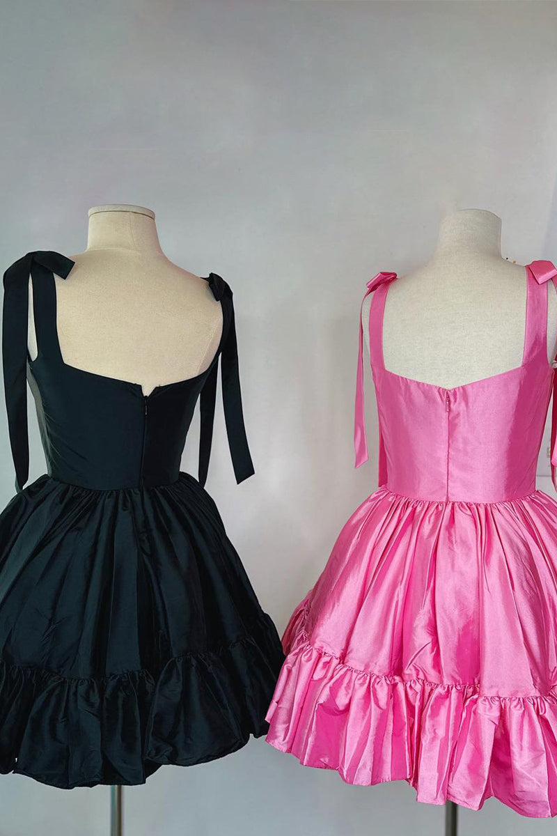 Load image into Gallery viewer, A-Line Pink Ruched Corset Short Homecoming Dress
