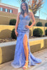 Load image into Gallery viewer, Mermaid Sweetheart Side Slit Long Prom Dress with Appliques