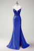 Load image into Gallery viewer, Sparkly Sage Corset Beaded Mermaid Long Satin Prom Dress