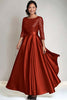 Load image into Gallery viewer, Sparkly Martini Scoop Satin Mother of the Bride Dress with Sequins