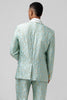 Load image into Gallery viewer, Mint Shawl Lapel Jacquard One Button 2 Piece Prom Suits