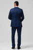 Load image into Gallery viewer, Black Peak Lapel Jacquard One Button 3 Piece Prom Suits