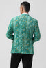 Load image into Gallery viewer, Peak Lapel Green One Button 3 Piece Jacquard Prom Suits