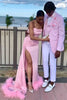 Load image into Gallery viewer, Pink Notched Lapel 3 Piece Men&#39;s Prom Suits