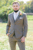 Load image into Gallery viewer, Grey Notched Lapel Single Breasted 2 Piece Men‘s Prom Suits