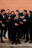 Load image into Gallery viewer, Dark Navy Peak Lapel 2 Piece Single Breasted Groomsmen Suits