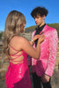 Load image into Gallery viewer, Shawl Lapel Pink One Button 2 Piece Homecoming Suits