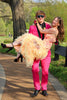 Load image into Gallery viewer, Shawl Lapel Hot Pink One Button 3 Piece Prom Suits