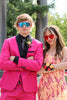 Load image into Gallery viewer, Shawl Lapel Hot Pink One Button 3 Piece Prom Suits