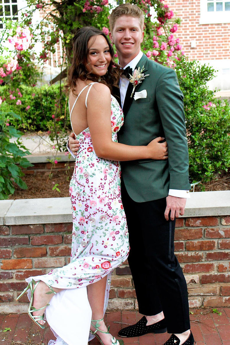 Load image into Gallery viewer, Dark Green Notched Lapel One Button 2 Piece Prom Suits