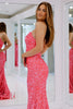 Load image into Gallery viewer, Mermaid Sweetheart Fuchsia Long Prom Dress with Sequins