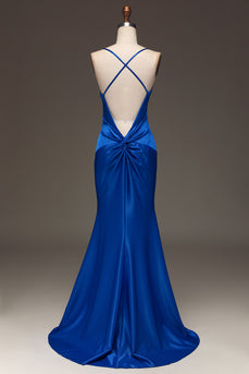 Royal Blue Mermaid Long Prom Dress