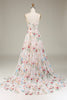 Load image into Gallery viewer, A-Line Sweetheart Long Corset Prom Dress With Flower