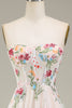 Load image into Gallery viewer, A-Line Sweetheart Long Corset Prom Dress With Flower