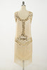 Load image into Gallery viewer, Champagne Gatsby 1920s Dress with Sequins and Fringes