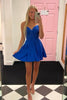 Load image into Gallery viewer, A-Line Royal Blue Spaghetti Straps Homecoming Dress with Appliques