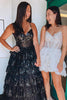 Load image into Gallery viewer, Sparkly Spaghetti Straps Sequins White Corset Short Homecoming Dress