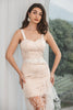 Load image into Gallery viewer, White Champagne Lace Ruffled Bodycon Engagement Party Dress