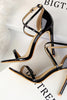 Load image into Gallery viewer, Black Stiletto Sandals