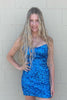 Load image into Gallery viewer, Sparkly Golden Strapless Tight Homecoming Dress with Sequins