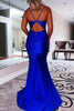 Load image into Gallery viewer, Royal Blue Beading Mermaid Prom Dress