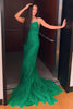 Load image into Gallery viewer, Mint Spaghetti Straps Appliques Prom Dress